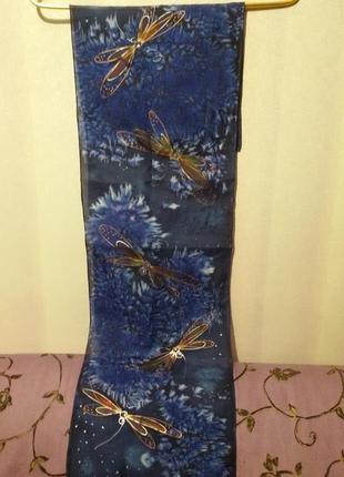 Шарф ручной росписи с автографом