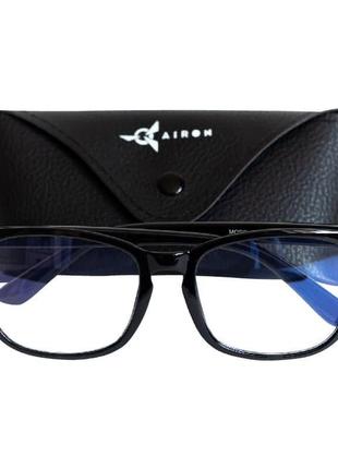 Комп'ютерні окуляри airon eye care чорні3 фото