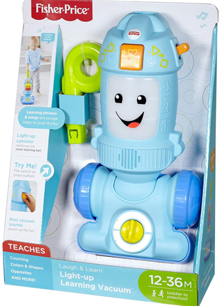 Развивающая игрушка пылесос оригинал от fisher-price laugh & learn light-up learning на английском