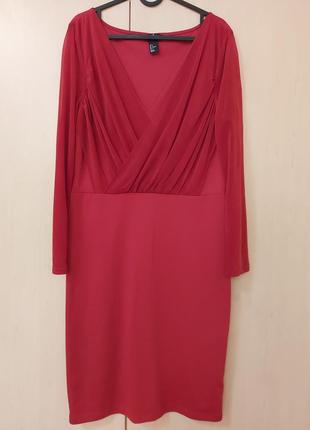 Шикарное эластичное платье h&m р.50-52