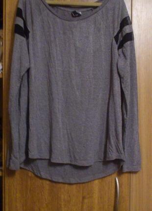 Класна кофточка, футболка з довгими рукавами з віскози бренд h&m