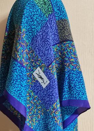 Хустка vintage верб — лоран yves saint laurent silk scarf