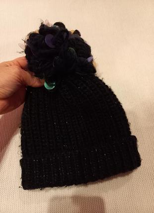 Шапка для девочки на ог 52-54