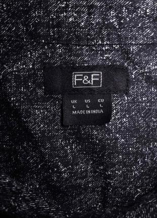 Чоловіча сорочка безрукавка меланж f&f l