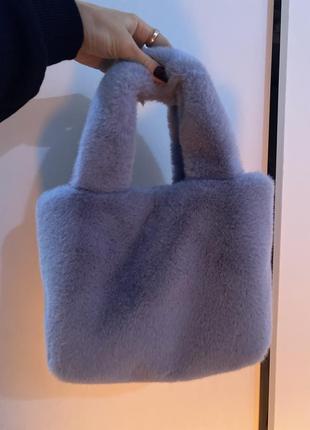 Меховая сумочка сумка тедди пушистая