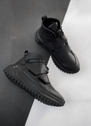 Зимові шкіряні черевики