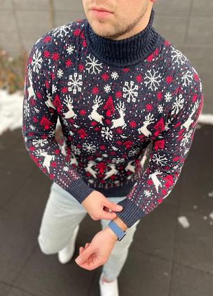 Свитер новорічний з оленями2 фото