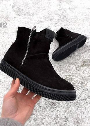 Зимові замшеві черевики 2