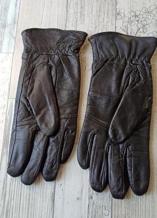 Кожаные женские перчатки из мягчайшей кожи3 фото