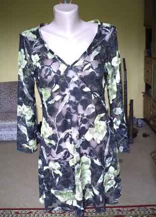 Плаття коротке гіпюрове розмір 14 per una