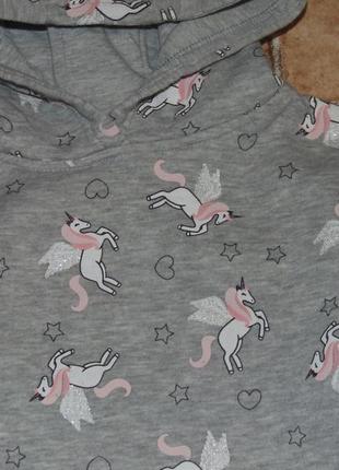 Кофта толстовка девочке 4 - 5 лет primark 2