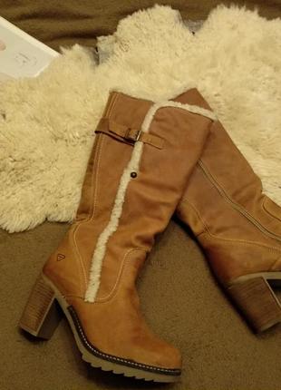 Сапоги зимние натуральная кожа tomaris германия