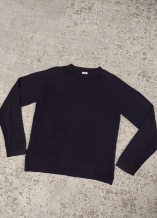 Чёрный классический винтажный свитшот от бренда  s.p company1 фото