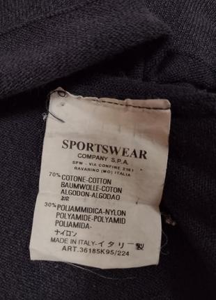 Чёрный классический винтажный свитшот от бренда  s.p company4 фото