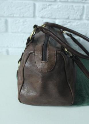F&f signature стильна коричнева сумочка. натуральна шкіра2 фото