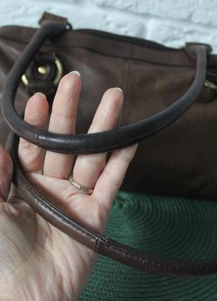 F&f signature стильна коричнева сумочка. натуральна шкіра5 фото