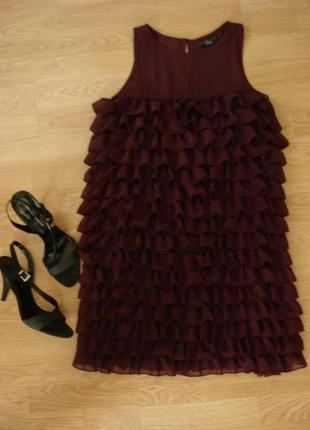 Шифонова коктейльне плаття вечірнє