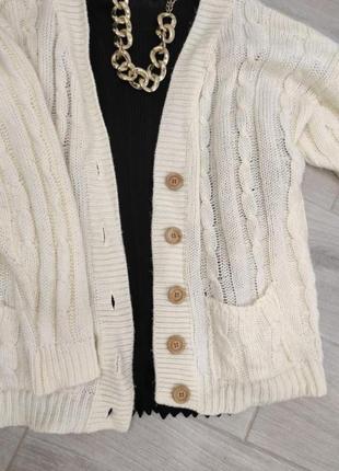 Акриловий светр, кардиган на пуговицях2 фото