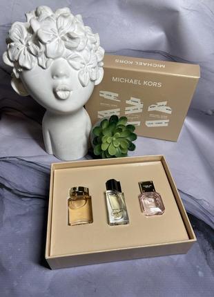 Набор миниатюр миниатюра аромата подарок майкл корс michael kors wonderlust sparkling blush gorgeous1 фото