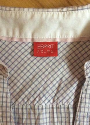 Рубашка в клетку от esprit! p.-422 фото