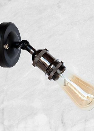 Чёрное бра "industrial retro" (52-wa1204)