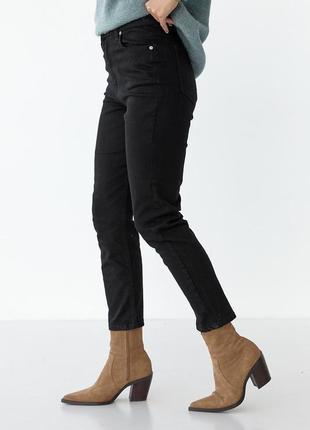 Базовые джинсы мом3 фото