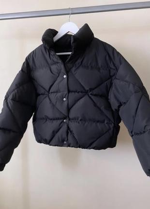 Женская куртка zara куртка-парка зимняя куртка на запах3 фото