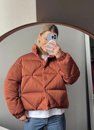 Женская куртка zara куртка-парка зимняя куртка на запах5 фото