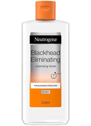 Тонер для очищения пор neutrogena blackhead eliminating cleansing toner 200 мл