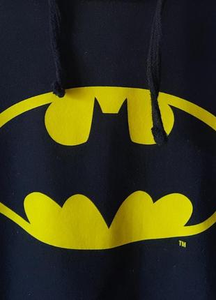 Худи толстовка на флисе с капюшоном с принтом batman5 фото