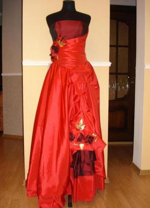 Выпускное вечернее платье в пол размер 44-46(украинский).1 фото