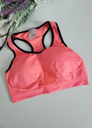 Брендовий еластичний трикотажний топ розміру m