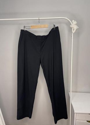 Чорні класичні брюки, прямі1 фото
