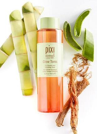 Відлущуючий тонік для обличчя із гліколевою кислотою pixi glow tonic exfoliating toner 250 мл