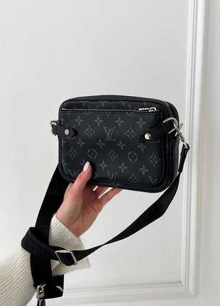 Чоловіча сумка через плече crossbag black2 фото