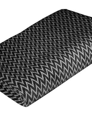 Плед хлопковый валенсия антонио vladi бело-темно-серый 140х200