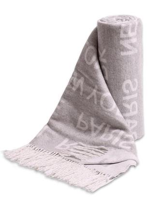 Плед бавовняний валенсія city vladi біло-сірий 140х200