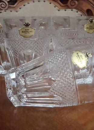 Шикарные стаканы набор 6 шт echt bleikristall германия №6814 фото