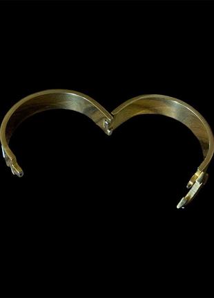 Unisex аксесуар біжутерія браслет затискач зап'ястя єрме italy стиль ysl logo буква h gold кріплення на руку surig