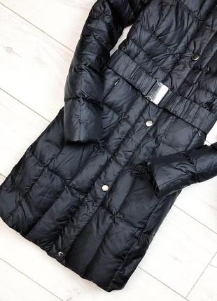 Чёрное пуховое пальто3 фото