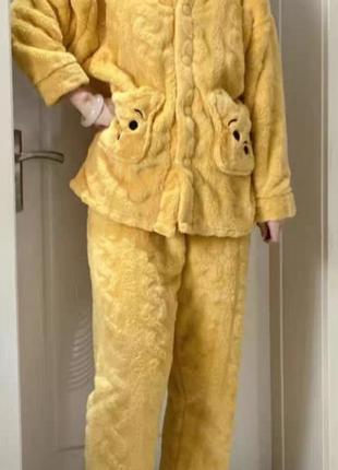 Женская махровая пижама, кигуруми, домашний костюм, пижама4 фото