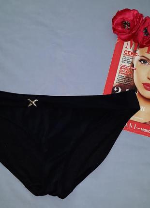 Низ от купальника женские плавки размер 48 / 14 черный бикини