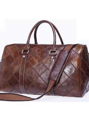 Мужская кожаная дорожная сумка из натуральной кожи bsc0301