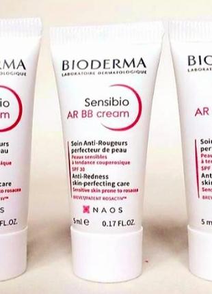 Bb-крем для чувствительной кожи с покраснениями bioderma sensibio ar bb cream spf 30