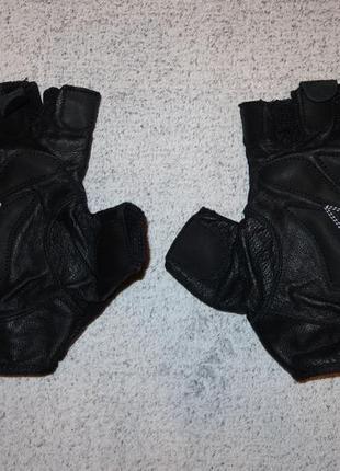 Чоловічі шкіряні рукавички без пальців power zone — розмір xl4 фото