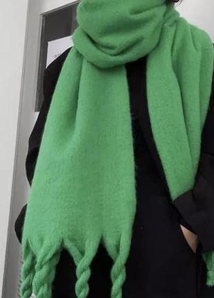 🎄❄️зелений теплий зимовий шарф/дреди ❄️🎄