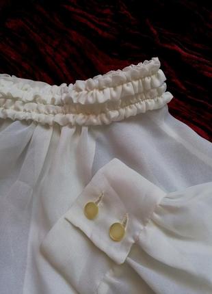❄️біла блуза у вікторіанському стилі❄️базова біла сорочка ❄️блуза святкова3 фото