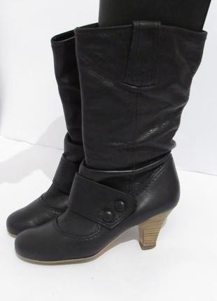 Високі стильні жіночі чоботи _37р-ст. 23.5 см м221 фото
