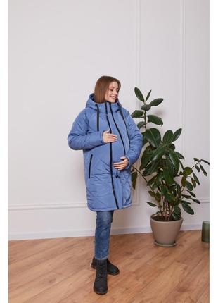 Курточка для вагітних зимова куртка для вагітних слінгокуртка3 фото
