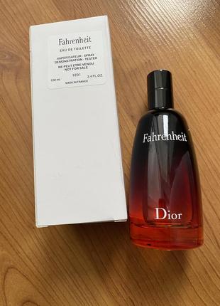 Christian dior fahrenheit tester 100 ml. 850 109040139
